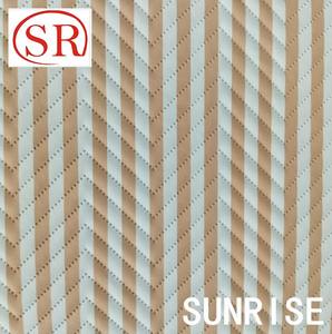 3D coton ondulé PU synthétique Faux <span class=keywords><strong>cuir</strong></span> 100% Polyester imperméable <span class=keywords><strong>matelassé</strong></span> velours ultrasonique pour sacs canapés meubles vêtements - Product Image 4