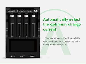 Vapcell S4 Plus caricabatterie veloce Smart 4 slot 12A caricabatterie ricaricabile per <span class=keywords><strong>18650</strong></span> 21700 32700 26650 batterie - Product Image 2