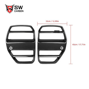 V Style <span class=keywords><strong>2020</strong></span> + pour BMW G80 M3 G82 M4 compétition G8X modèles calandre nouvelle fibre de carbone avec Double centre du rein - Product Image 6