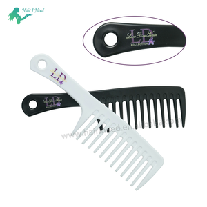Custom <strong>Wide</strong> Tooth Plastic <strong>Comb</strong> Private Logo Barber Beauty Salon Curly Flat Styling Hair <strong>Wide</strong> Tooth <strong>Comb</strong> for Hair Extensions - Product Image 6