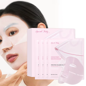 Venta al por mayor OEM PDRN Pink Jelly vegano colágeno ácido hialurónico antienvejecimiento blanqueamiento máscara de belleza Facial hoja cuidado de la piel - Product Image 3