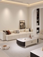 Meuble TV de luxe moderne, centre de divertissement, ensemble de rangement avec étagères ouvertes, construction en MDF et pierre, pieds en métal, compatible avec les téléviseurs de 65 pouces et plus