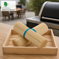 Bâtonnets en bambou lisses et de qualité alimentaire, de 10 cm, pour brochettes de burgers et stands de restauration rapide