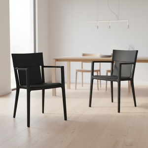 Fauteuil de salle à manger moderne et stable en cuir rembourré, design élégant, pour la maison et l'hôtellerie - Product Image 5