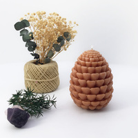 Bougie artistique en cire de paraffine parfumée à la senteur de pomme de pin, style moderne fait main, décoration d'intérieur pour Noël et Halloween, cadeau idéal