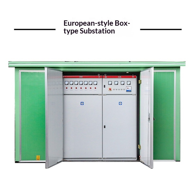 YB-12 European-style Box-type Substation High-voltage IP23 Prefabricated Transformer Switchgear Cabinet Distribution Room