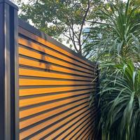 Clôtures de jardin de la grande muraille en WPC bicolore composite pour l'extérieur Sécurité personnalisée Panneaux de clôture populaires en WPC pour la cour