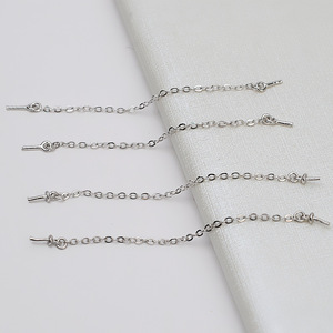 5 Chaînes de Connexion Semi-finies en Argent S925 Polyvalentes, Accessoires de Mode DIY pour Colliers, Composants de Bijoux - Product Image 3