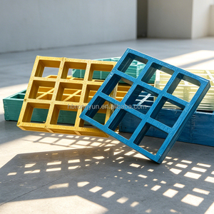 Grille en plastique renforcé de fibres de verre - un type de grille en fibre de verre utilisée pour le drainage <span class=keywords><strong>sur</strong></span> les plateformes de passerelles - Product Image 1