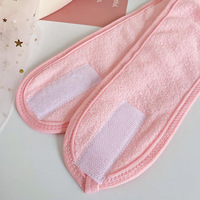 Serre-tête pliable à velcro pour femme, accessoire de beauté pour le lavage du visage, bandeau pour cheveux