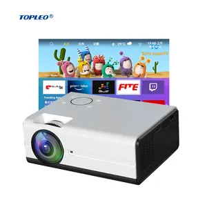 Topleo 4k video dlp LCD proiettore Home Theater 1080P proiettore Android intelligente per proiettore esterno lampada di proiezione a luce notturna