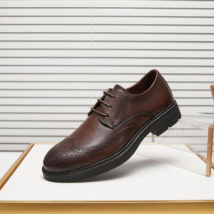 Chaussures derby en cuir véritable pour hommes, dernières nouveautés de haute qualité, décontractées, respirantes, semelle souple, chaussures en cuir à semelle épaisse - Product Image 6