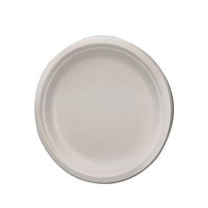 Usine En Gros Biodégradable Canne À Sucre Bagasse Papier Plat <span class=keywords><strong>Micro</strong></span>-ondes <span class=keywords><strong>Assiette</strong></span> De Service pour Camping - Product Image 3