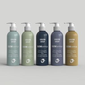 Flacon de pulvérisateur à pompe en plastique de 300ml pour huile essentielle de lotion pour le corps 500ml 750ml Grand flacon à presser en plastique Cosmo - Product Image 1