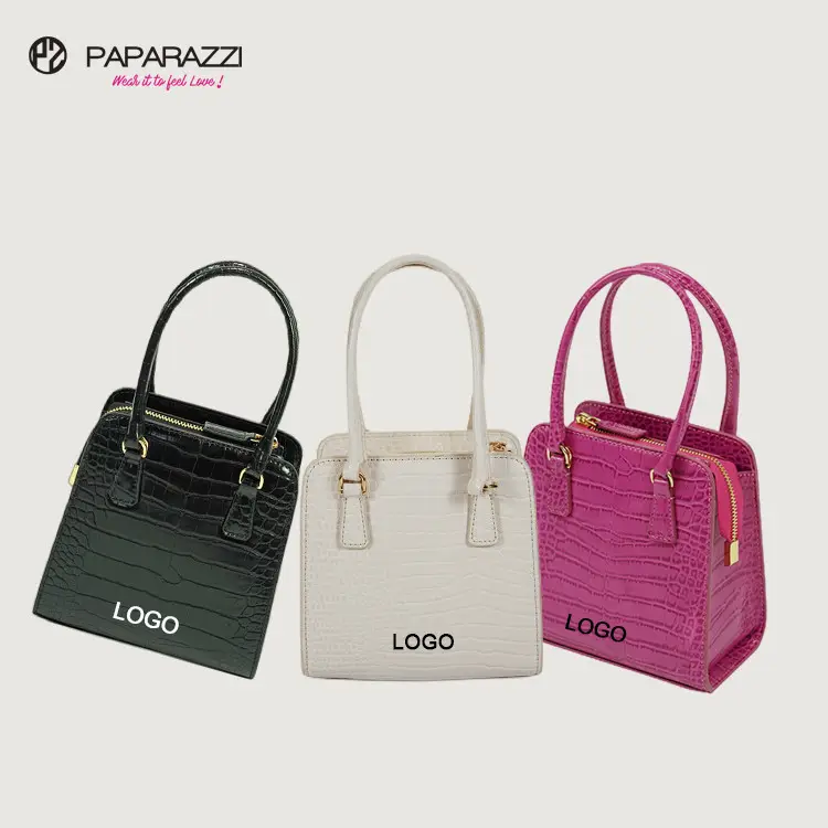 Bolsos De Mujer #PA0281 mini trendy embossed crocodile pu leather square crossbody bag custom mini lady purse tote handbag
