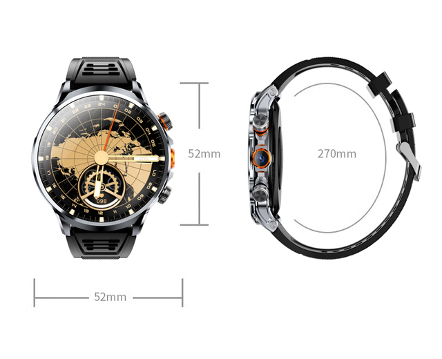 H18 Smart Watches 4G Android HD Camera Wearable Fevices Waterproof 1.95" GPS Wifi NFC Relogio Smartwatch