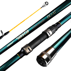 Serie <span class=keywords><strong>Tasta</strong></span>, portátil, potente, duradero, cinco secciones, guías suaves, caña de pescar para pescar Lake Stream con peso de señuelo de 40-150G - Product Image 3