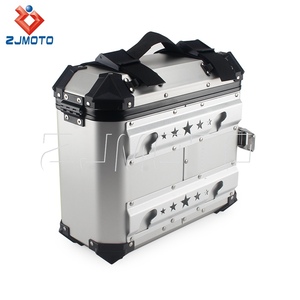 Maleta Lateral <span class=keywords><strong>para</strong></span> Motocicleta Sliver de 36L, Caja de Carga con Kit de Montaje de Liberación Rápida <span class=keywords><strong>para</strong></span> Honda, Suzuki, Yamaha, Kawasaki Cafe Racer - Product Image 4
