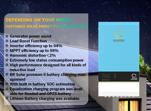 Convertisseur <span class=keywords><strong>solaire</strong></span> hybride fiable BR SOLAR 3000W avec sortie unique, efficacité de 99,5% pour les systèmes de stockage d'énergie résidentiels - Product Image 6