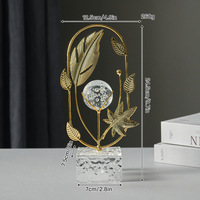 Décoration d'intérieur : Nouvelle Lampe de Table Moderne en Métal Chromé Doré, Style Nordique, avec Fleur en Cristal, pour Mariage, Salon et Autres Espaces – Décoration de Luxe pour la Maison