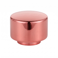 Capsules de flacons de parfum haut de gamme en Zamac, de qualité luxe, en métal plaqué or rose, recyclables, en alliage de zinc, usinées CNC, usinage par électroérosion à fil