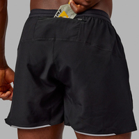 Shorts de course athlétiques OEM, personnalisés, rose néon et kaki, 2 pouces, taille haute, avec fentes, en maille, pour marathon et trail, meilleur rapport qualité-prix