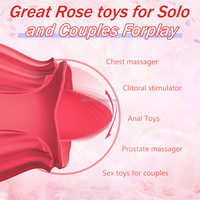 Nouveau SacKnove Tik Tok Hot Sales Vibrateur Rose Sucette Clitoridienne Bouche Fleur Langue Lécheuse Sex Toy Dildo