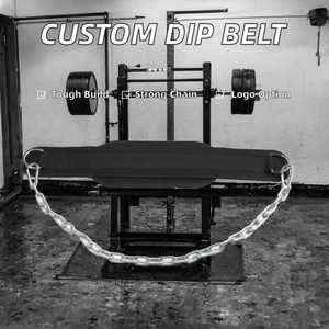 Ceinture de musculation en EVA souple et résistante avec impression de logo personnalisée, chaîne en acier pour dips et tractions - Product Image 2