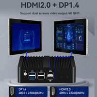四核 N100 PFsense 防火墙迷你电脑路由器 DDR5 4LAN 2.5G Intel I225V 网卡千兆以太网家庭办公便携式迷你服务器