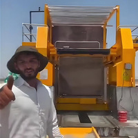 Scie à gangues Hualong Machinery robuste à plusieurs lames (80 ou 100 lames) pour la découpe de blocs de pierre naturelle, scie à gangues pour marbre
