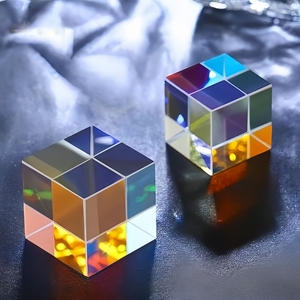 Mini Prisma Rectangular de Vidrio Óptico K9, Prisma de Dispersión RGB X-Cube, Calidad de Superficie 60/40, 1 Paralelismo, para Física - Product Image 6