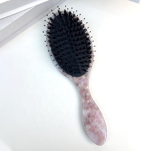 Fashionable Mini Handle Portable Cellulose Acetate Geometric <b>Hair</b> Brush <b>Combs</b> Cute Air Cushion <b>Comb</b> - Product Image 6