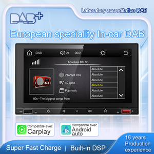 Semaitu Duy Nhất DIN 7 Inch Xe Stereo Dab Kỹ Thuật Số Đài Phát Thanh USB Nhanh Chóng Sạc Không Dây Carplay Bảng Điều Khiển MP5 Máy Nghe Nhạc 1 Năm Châu Âu - Product Image 2