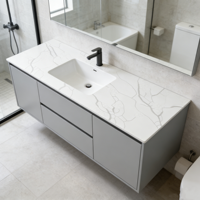 Dalles de quartzite Premium AKS-F17 découpées à la machine, grand format, personnalisées, pour comptoirs de cuisine et de salon modernes, et lavabos – Vente en gros