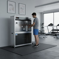 Distributeur d'eau public en acier inoxydable, fontaine à eau potable froide commerciale autoportante pour l'école, la salle de sport, l'usine