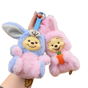 MINISO WINNIEE the POOHH Naughty Party Series Blind Box 100% Original Plush Doll 18cm Mystery Box 9PCS Full Set Ornament VLT - Product Image 1
