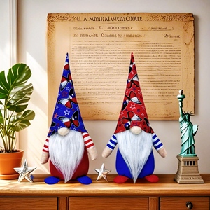 Decorazioni per il Giorno dell'Indipendenza di <span class=keywords><strong>Capodanno</strong></span>: bambole gnomi per le festività americane, bambole senza volto e peluche di Rudolf - Product Image 2