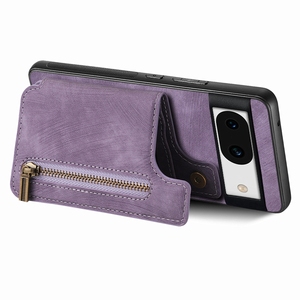 Para Google Pixel 7 7A Funda con tarjetero, funda con soporte estilo cremallera para Google Pixel 6 8A 9 <span class=keywords><strong>Pro</strong></span> - Product Image 3