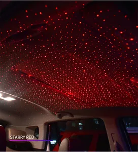 Welfnobl-luz de ambiente de IB-13 para coche, Lámpara decorativa con láser dinámico, USB, cielo estrellado, Interior