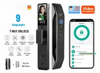 Serrure Intelligente Tuya en Vente Chaude, Reconnaissance Faciale, Serrure de Porte Biométrique