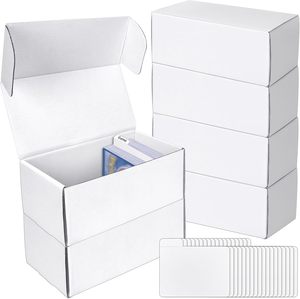 Boîte de <span class=keywords><strong>rangement</strong></span> pour cartes à collectionner avec séparateurs, boîte de <span class=keywords><strong>rangement</strong></span> en <span class=keywords><strong>carton</strong></span> ondulé pour cartes de sport, TCG/Magic/Mtg - Product Image 1