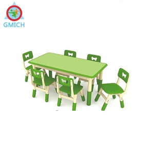 Tavoli lunari in plastica a buon mercato in vendita calda e sedia di set di mobili per bambini della scuola elementare - Product Image 6