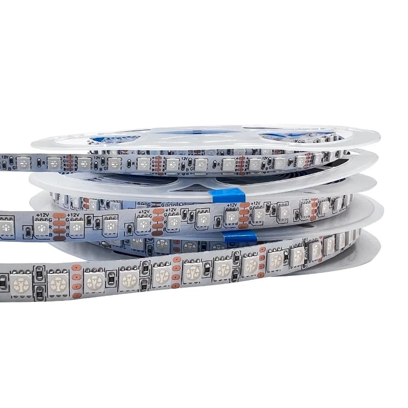 Narrow Width 3535 SMD RGB LED Strip 120 LEDs Per Meter 5mm or 8mm PCB 12V 24V Flexible Light Tape for Home Office Decor