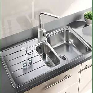 Solid Wood Modular Kitchen <b>Cabinets</b> with Artificial Marble Countertop and Hinge Modern Design <b>for</b> <b>Small</b> Apartments - Product Image 1