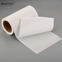 Rouleau ou feuilles de papier autocollant en vinyle blanc mat PP imprimable jet d'encre 100 microns, étiquettes autocollantes imperméables pour imprimante Memjet