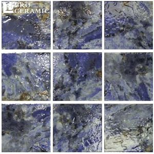Carreaux de sol extérieurs bleus en pierre de sable 150x150mm Carreaux de mosaïque en porcelaine <span class=keywords><strong>Piscine</strong></span> - Product Image 1