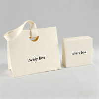 Boîte à bijoux coulissante de luxe avec logo personnalisé, boîte d'emballage pour bagues, boucles d'oreilles, colliers, avec sac en papier pour bijoux