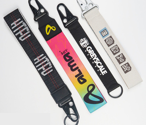 Wholesale Personalized Polyester Mobile Phone Lanyard Keychain Lanyards with Logo Custom ID Card