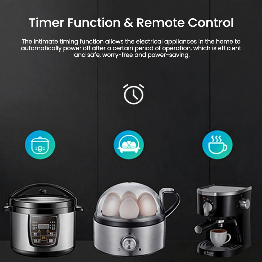 HONPNK US WiFi Smart Power Strip 3 USB Type-C Voice Remote Control 4 Outlets Extension Socket Smart Plug Board