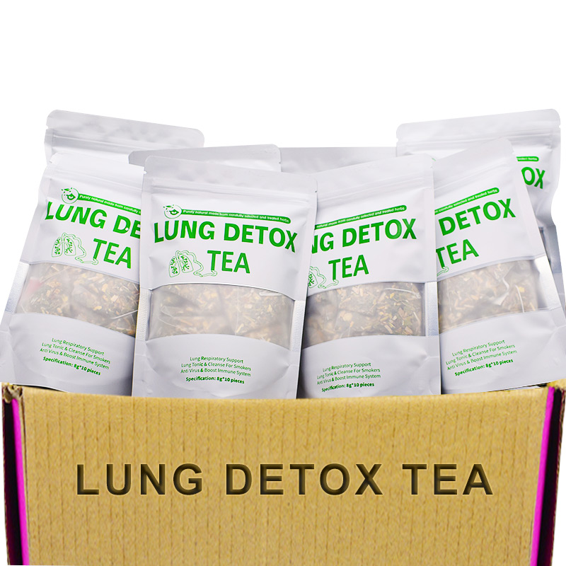 Китайский традиционный натуральный травяной чай для очистки легких Детокс помогает антивирусу